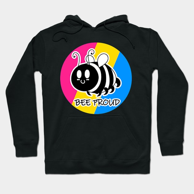 Bee Proud Pansexual/Panromantic Flag Hoodie by JadedOddity